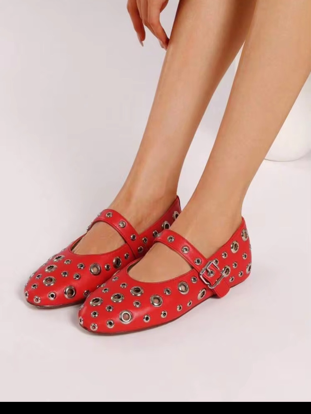 Women’s Eyelet Mary Jane Flats